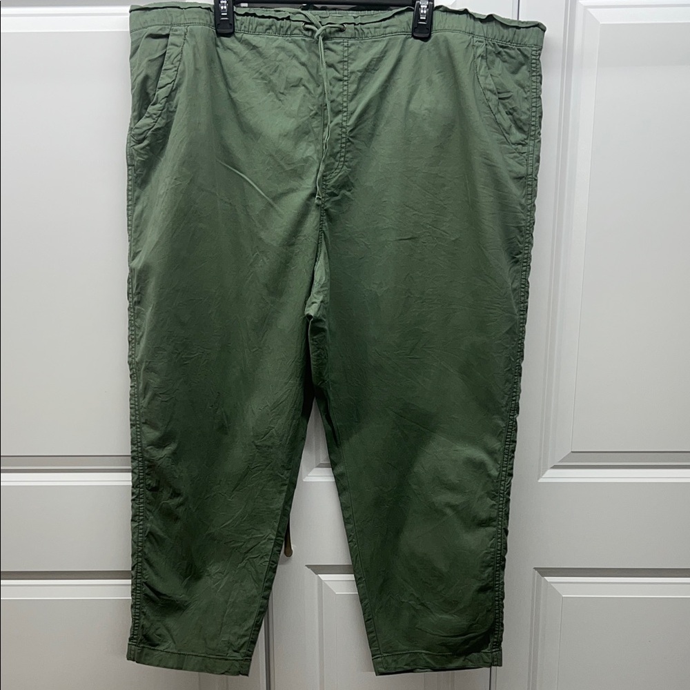 Sonoma Goods For Life Sage Green Utility Ankle Pants 2X Drawstring Waist